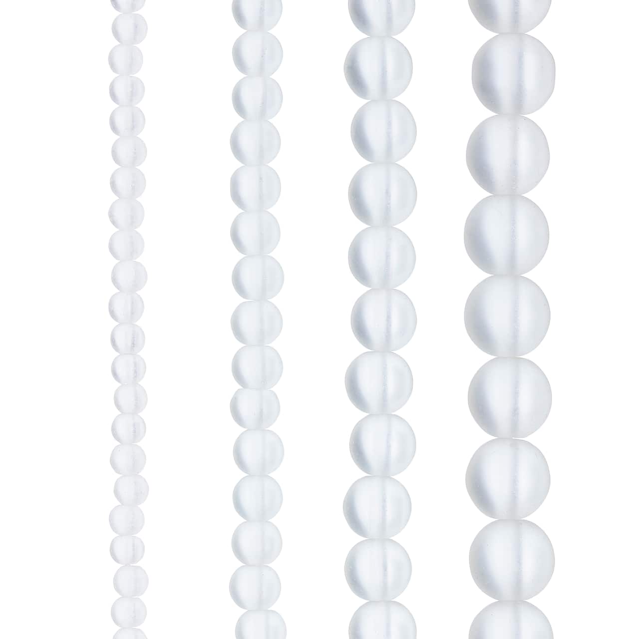 12 Pack: Matte Glass Round Beads by Bead Landing®